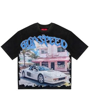 Godspeed T-Shirt Art Basel Rarri - Blu