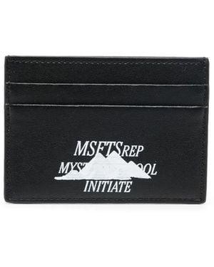 Msftsrep Kartenetui Mit Logo-Print - Schwarz