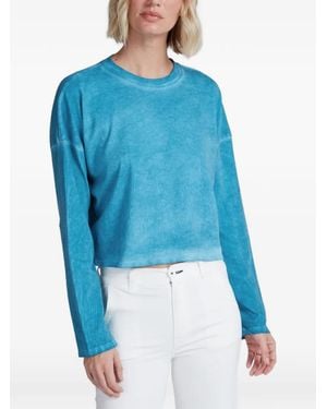 ASKK NY Faded Drop-Shoulder Sweater - Blue