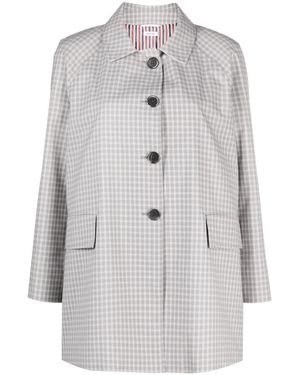 Thom Browne チェック コート - グレー