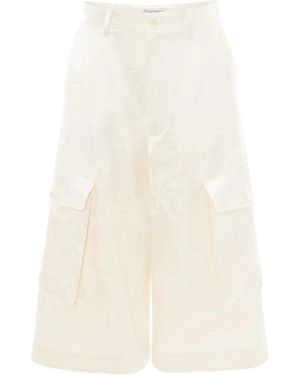 JW Anderson Cropped-Cargohose - Weiß