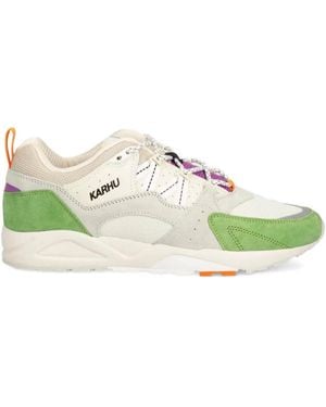 Karhu Fusion 2.0 Lauf-Sneakers mit Mesh-Einsatz - Grün