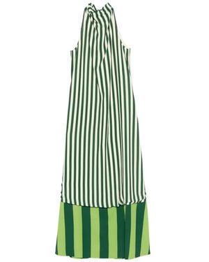Simon Miller Mona Striped Midi Dress - Green