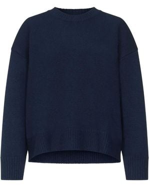 Loulou de Saison Pia Lds Oversized Cashmere Sweater - Blue