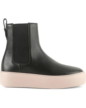 Högl Connor Platform Chelsea Boots - Black
