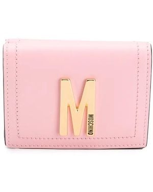 Moschino Logo Plaque Cardholder - Pink