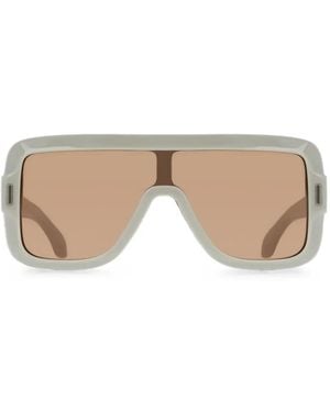 Ferragamo Eyewear Sonnenbrille Mit Shield-Gestell - Natur