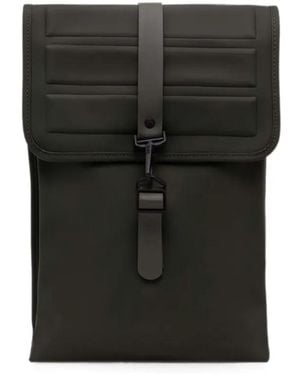 Rains Padded Foldover Backpack - Black
