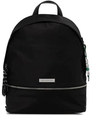 KARL LAGERFELD Charm-Detail Backpack - Black