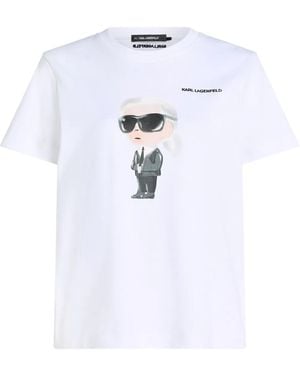 Karl Lagerfeld T-Shirt Ikon - Bianco