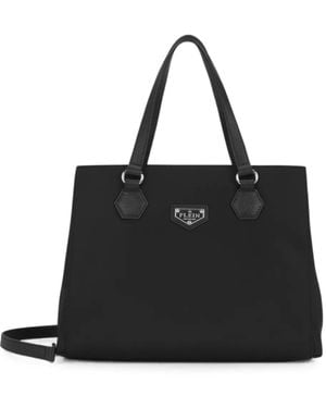 Philipp Plein Logo-Plaque Tote Bag - Black