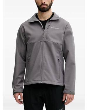 Columbia Giacca Ascender Con Logo E Zip - Grigio