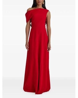 MOOS STUDIO Vestido De Fiesta Con Hombros Descubiertos - Rojo