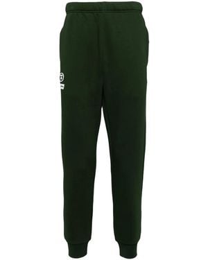 Aape By A Bathing Ape Logo Patch Track Trousers - Green