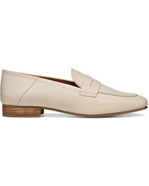 Geox Mantiena Penny Strap Loafers - Natural