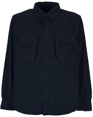 KEELING Corduroy-Effect Shirt Jacket - Blue