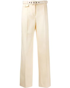 Givenchy Belted Straight Trousers - Natural