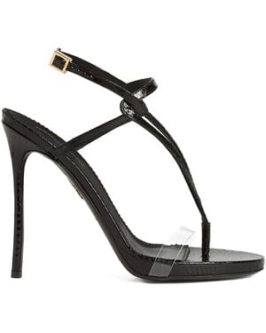 DSquared² Leather Heeled Sandals - Black