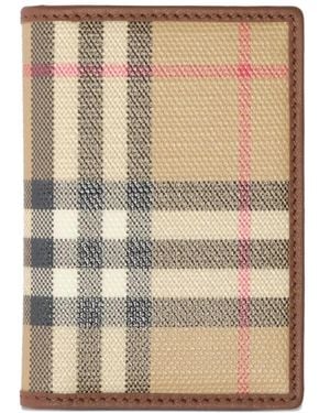 Burberry Check Paspoorthoes - Naturel