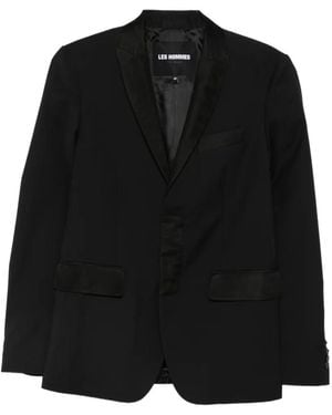 Les Hommes Flap-Pocket Blazer - Black