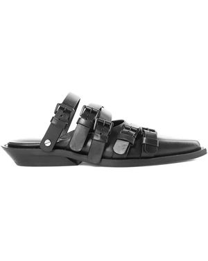 Ann Demeulemeester Kalla バックルストラップ サンダル - ブラック