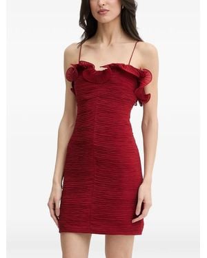 Guess Chiffon Mini Dress - Red