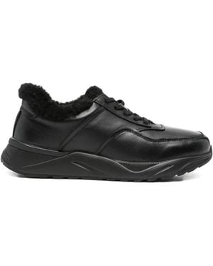 SERGIO MORETTI FIRENZE Round-Toe Trainers - Black