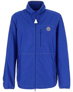 Moncler Arrakis Contrast-Stitching Jacket - Blue