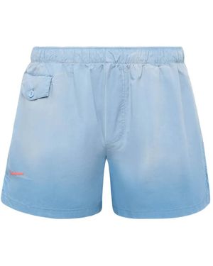 JW Anderson Shorts Mit Logo-Print - Blau