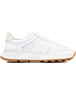 Maison Margiela 50-50 Quilted Leather Trainers - White