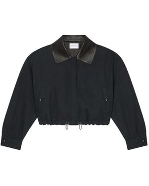 Givenchy Oversized-Fit Cropped Jacket - Black