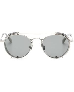 Garrett Leight Ocampo Round-Frame Sunglasses - Metallic