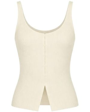 Reformation Eloise Katoenen Tanktop - Naturel
