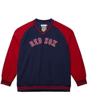 Mitchell & Ness Mlb Boston Sox Pullover - Red