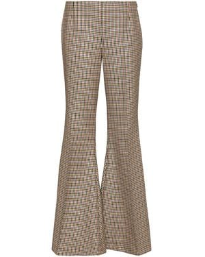 Stella McCartney Houndstooth-Pattern Flared Trousers - Multicolour