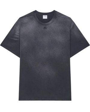Courreges Logo T-Shirt - Blue