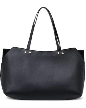 Pollini Borsa Tote Con Logo - Nero