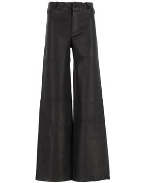 Arma Marina Leather Trousers - Black
