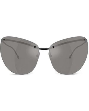 DIESEL Geometric-Frame Sunglasses - Grey