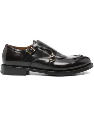 Silvano Sassetti Double-buckle leather shoes - Negro