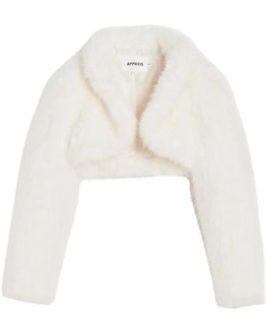 Apparis Veste Odette En Fourrure Artificielle - Blanc