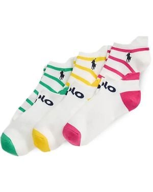 Polo Ralph Lauren Logo Ankle Socks (Pack Of Six) - White
