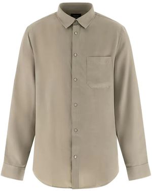 Guess Lyocell-Blend Shirt - Gray