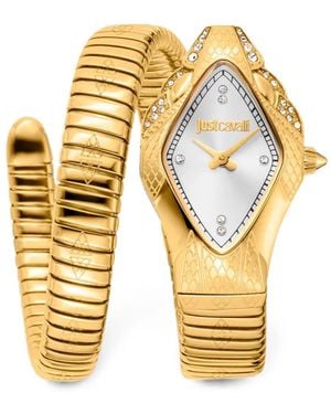 Just Cavalli Ferocious Snake 22Mm Watch - Metallic