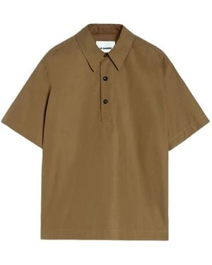 Jil Sander Hemd Aus Taft - Grün