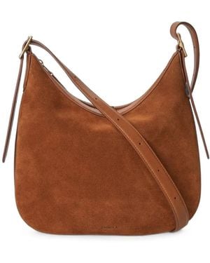 Shinola Mittelgroße Bixby Umhängetasche Aus Wildleder - Braun
