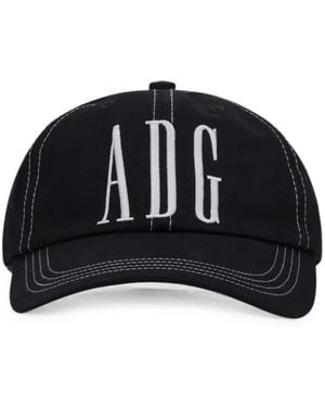 DENIM TEARS Adg Contrast-Stitch Baseball Cap - Black
