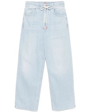 Mother The Drawn Tagger Flood Jeans - Blue