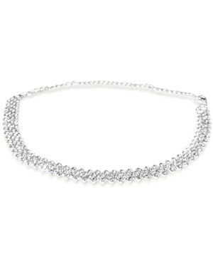Hzmer Jewelry Rhinestone-Embellished Necklace - White