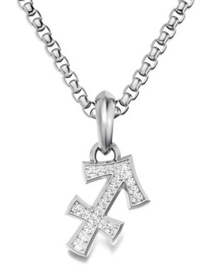 David Yurman Sagittarius Diamond Pendant - Metallic